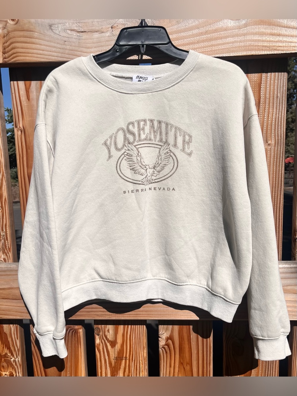 Princess Polly Cream Yosemite Graphic Crewneck Sweatshirt